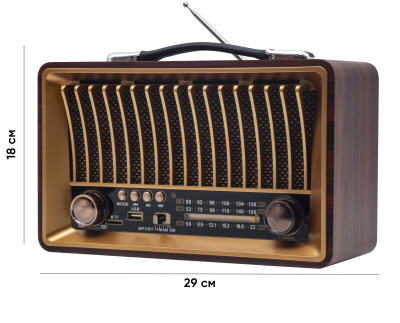 УЦЕНКА!!! Радиоприемник RAISENG R-1918BT gold (недокомлект)