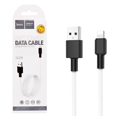Кабель Lightning Hoco X29 (1m) white