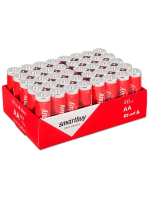 Батарейка алкалиновая SmartBuy AA-LR6 ONE ECO (40) bulk
