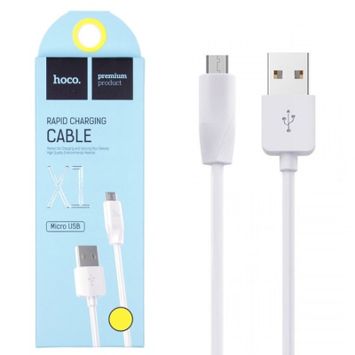 Data-кабель microUSB Hoco X1 Rapid (1m) white Data-кабель microUSB Hoco X1 Rapid (1m) white
