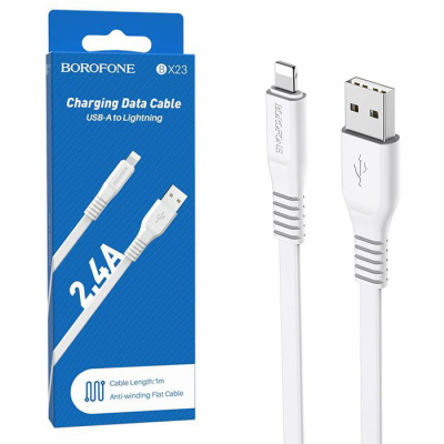 Кабель lightning Borofone BX23 (1m) white