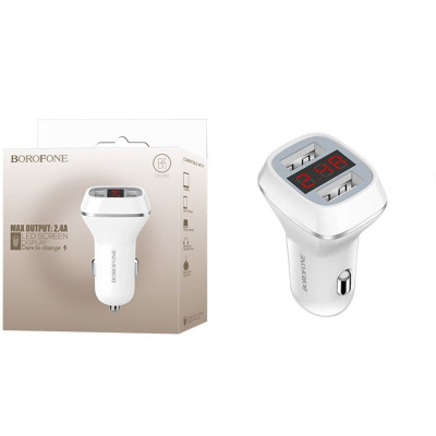 Автомобильный блок BOROFONE BZ3 (2.1A,2USB) black