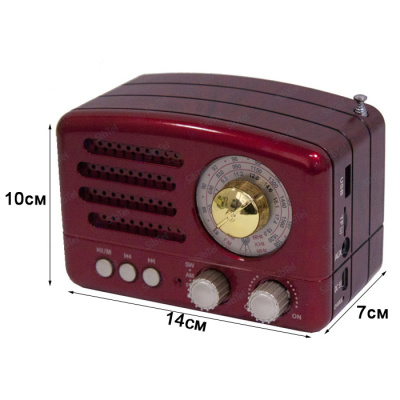 Радиоприемник MEIER M-160BT red-1