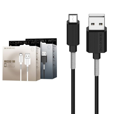 Кабель microUSB Borofone BX11 UJet (1m) black