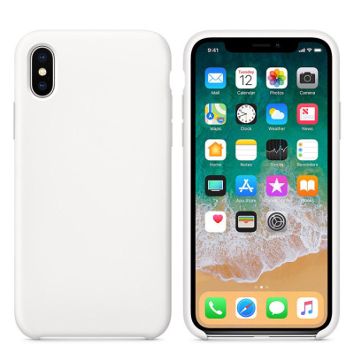 Чехол Iphone XS Max Silicone Case (3) white