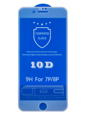 Защитное стекло 10D PREMIUM iPhone 7 plus white
