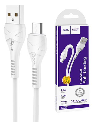 microUSBHocoX37Cool2.4A1mwhite