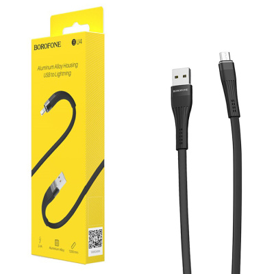 Кабель microUSB Borofone BU4 (1m) black
