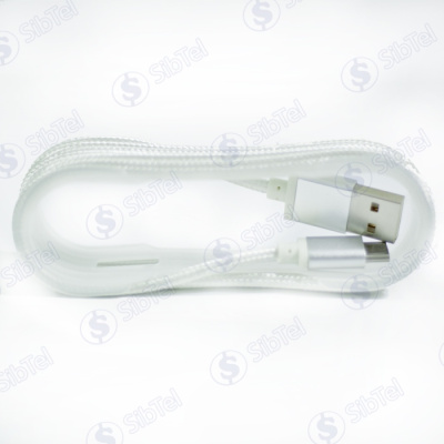 Data-кабель microUSB (тканевый) X8 white