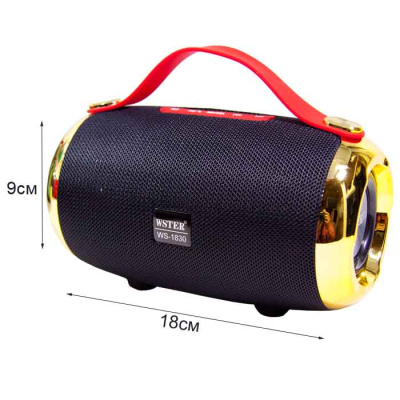 Колонка портативная Wster WS-1830  black orig