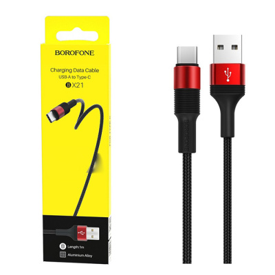 Кабель Type-C Borofone BX21 (1m) red