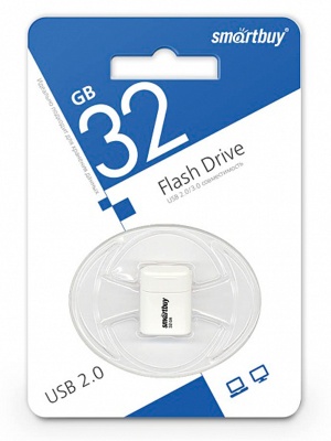 Флешка USB2.0 32Gb SmartBuy Lara white