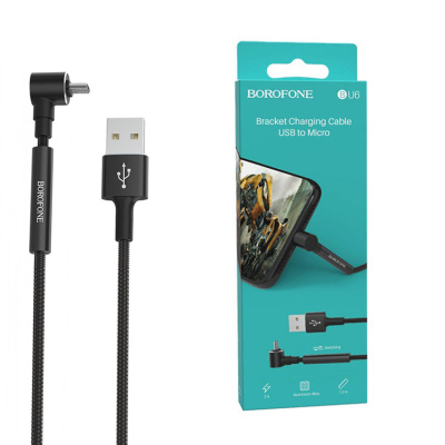 Кабель microUSB Borofone BU6 (1m) black