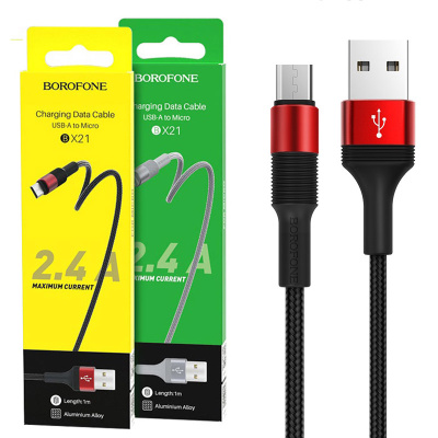 Кабель microUSB Borofone BX21 (1m) red