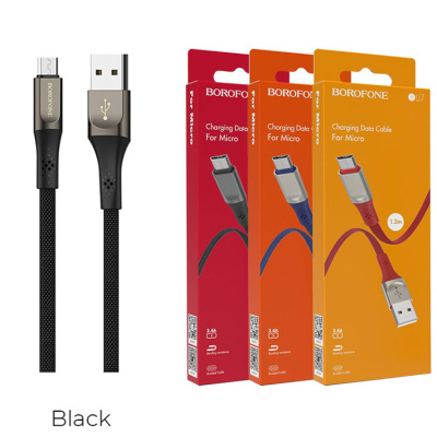Кабель microUSB Borofone BU7 (1m) bl
