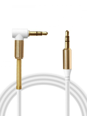 Кабель AUX KY-118 угловой 2m white
