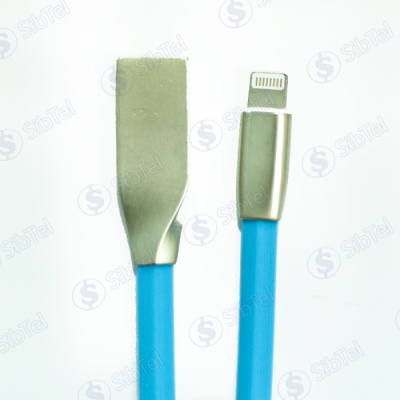 Data-кабель iPhone 5 6s metal STAL blue