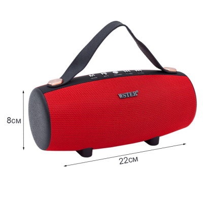Колонка портативная Wster WS-1838 red orig