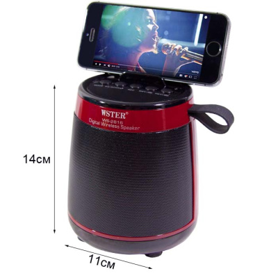 Колонка портативная Wster WS-2816  red orig