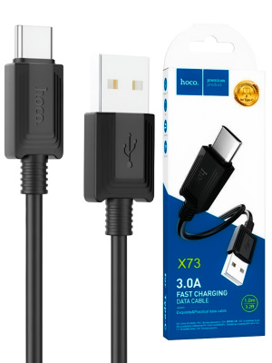 кабель type-c hoco x73 3a 1m black