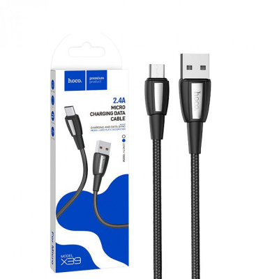 microUSB Hoco X39 (1m) black