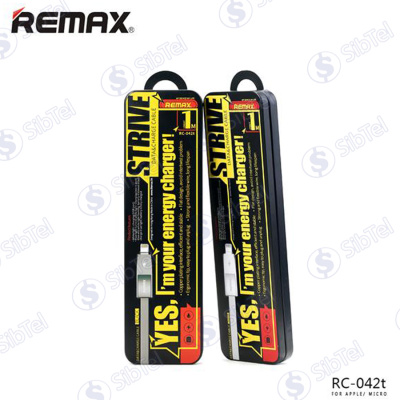 Data-кабель Remax RC-042T 2в1 (micro+iphone ) white