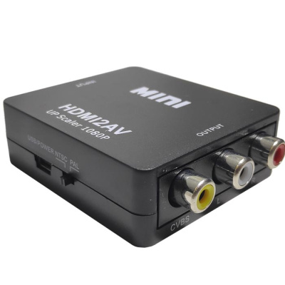 Адаптер Converter  HDMI to 3RCA black