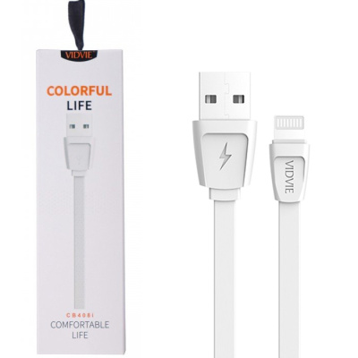 Кабель LightNing Vidvie CB408IN white