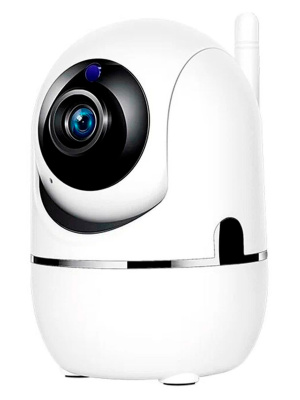 Видеокамера (2MP) IP-WI-FI QC012 (видеоняня) 360,датчик движения white