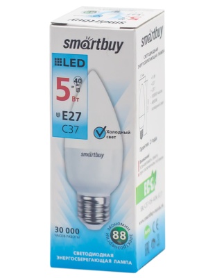 C37 E27 5W ХОЛОДНЫЙ