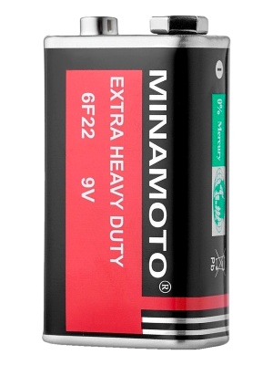 Батарейка солевая Minamoto Крона 6F22 (1S)