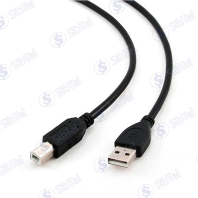 Кабель USB AB 3м black