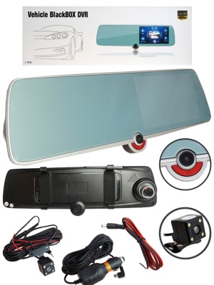 УЦЕНКА!!! Видеорегистратор в зеркале заднего вида L1030 5'' + камера задн.вида, LCD (дефект упаковки