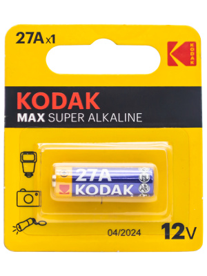 Батарейка алкалиновая Kodak MAX A27 MN27 (1BL)