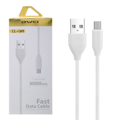 Data-кабель micro AWEI CL-94 1m white