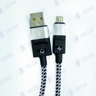 Data-кабель microUSB (тканевый) NEO black