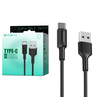 Кабель Type-C Borofone BX1 (1m) black
