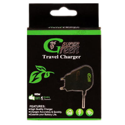 Сетевое зарядное SuperGreen miniUSB (1.5A) orig 
