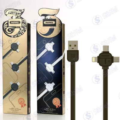 Data-кабель Remax RC-066th LESU 3в1 black