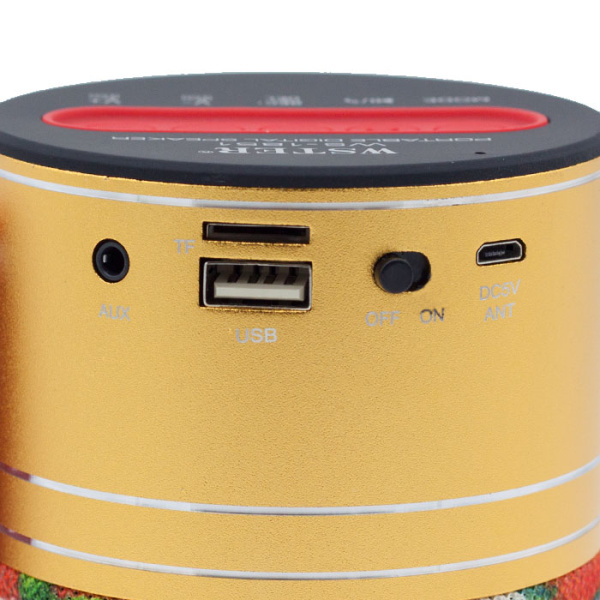 Колонка портативная Wster WS-1851 gold orig-1