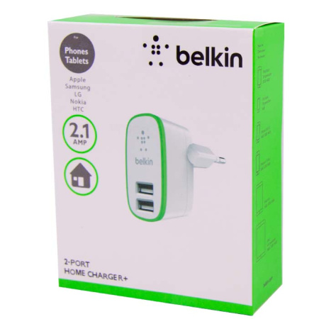 Адаптер+кабель microUSB Belkin  white