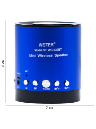 2. WSTER-633 BLUE с размерами 4.3