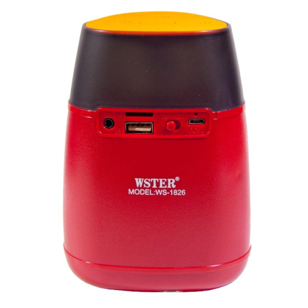 Колонка портативная Wster WS-1826 -2red orig