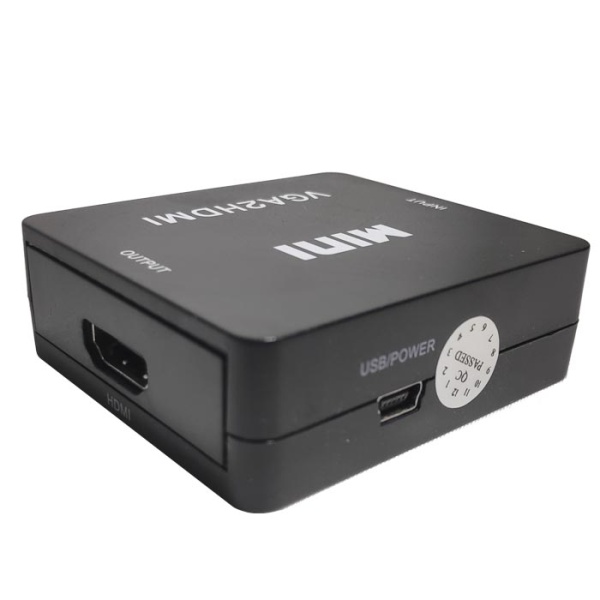 Адаптер Converter VGA to HDMI 1080P black