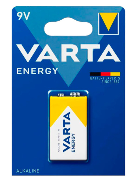 Батарейка алкалиновая Varta Крона 6LR61 (1BL) energy