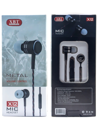 Гарнитура XBT X12 black