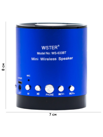 2. WSTER-633 BLUE с размерами 4.3