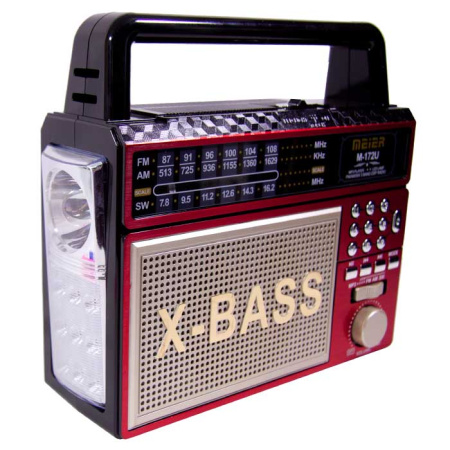 Радиоприемник MEIER M-172U red-2