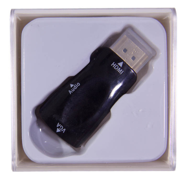 Адаптер Converter  HDMI to VGA + AUX black-2