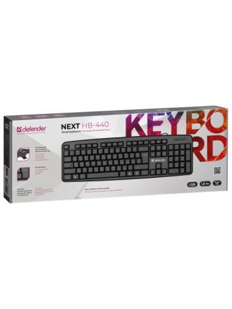 Клавиатура Defender NEXT HB-440 USB black 2